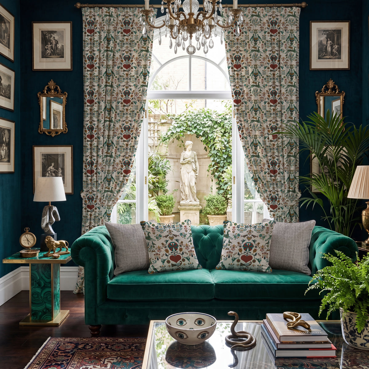 Carrie Neely Folk Made To Measure Curtains Jewel