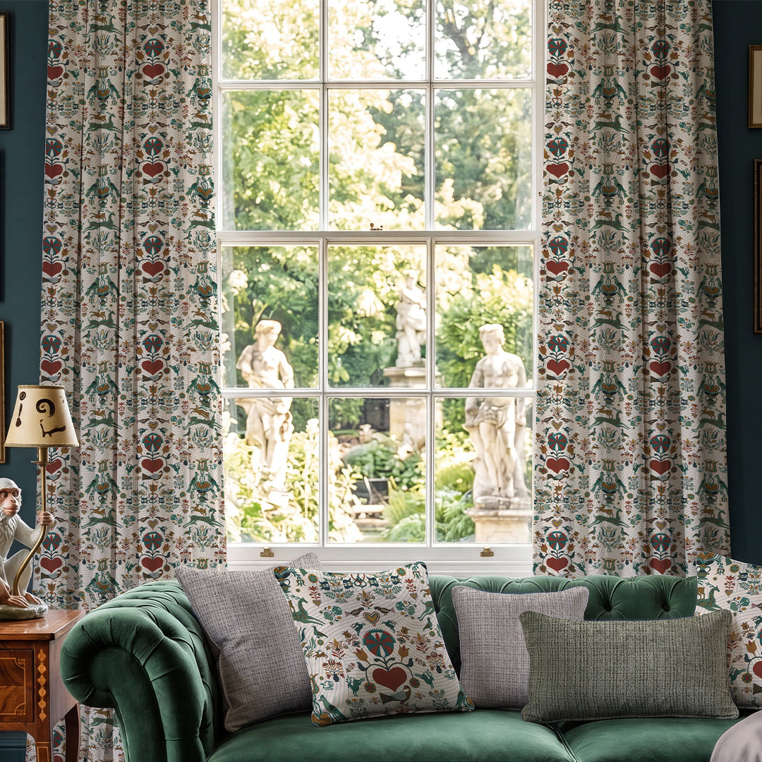 Carrie Neely Folk Made To Measure Curtains Jewel