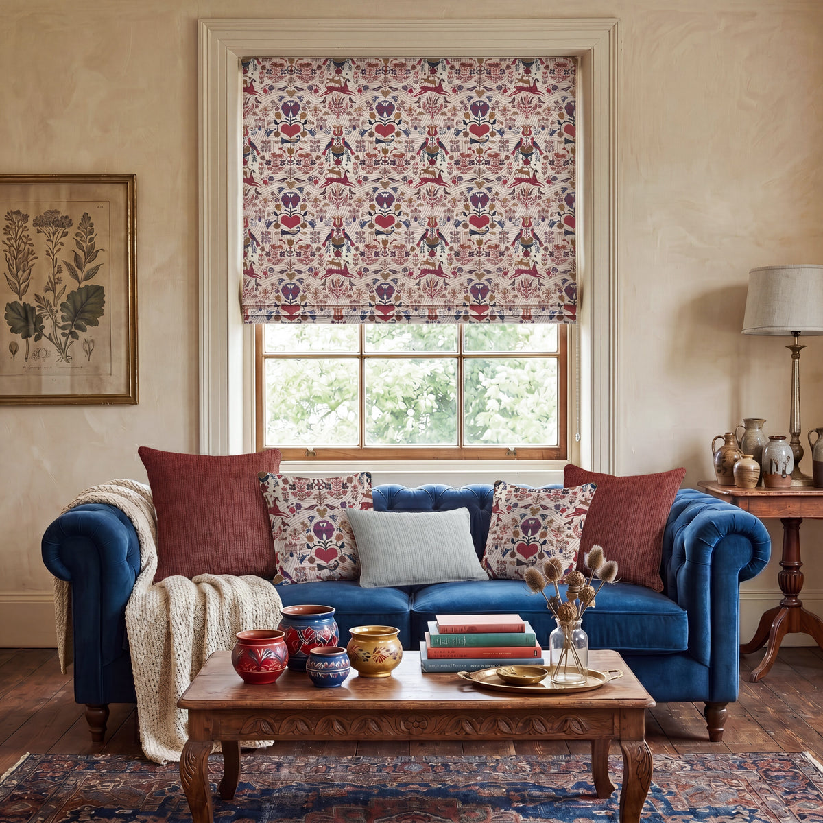 Carrie Neely Folk Made To Measure Curtains Ruby