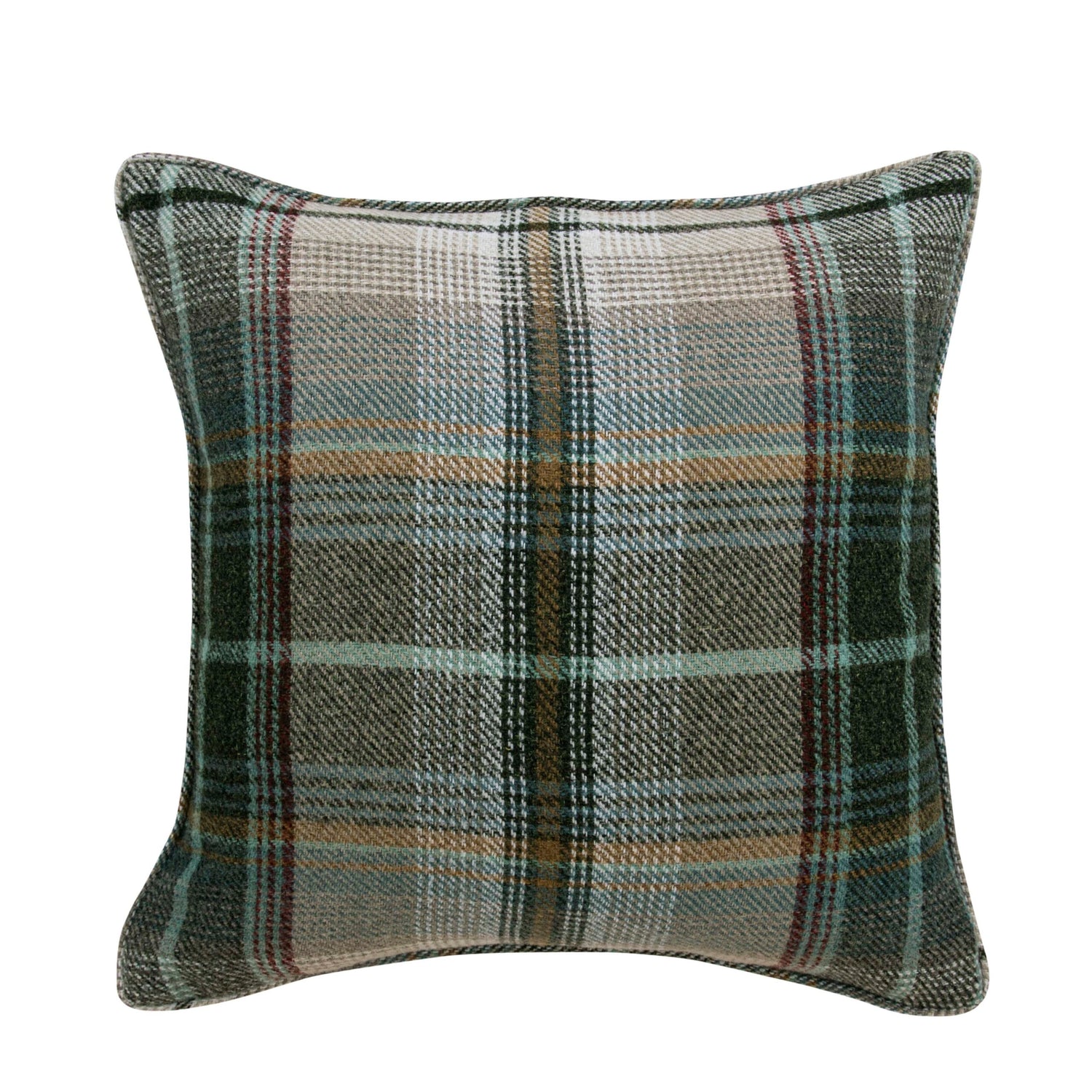 Sundour Gleneagles 45cmx45cm Filled Cushion Green