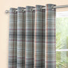 Sundour Gleneagles Ready Made Eyelet Blackout Curtains Steel