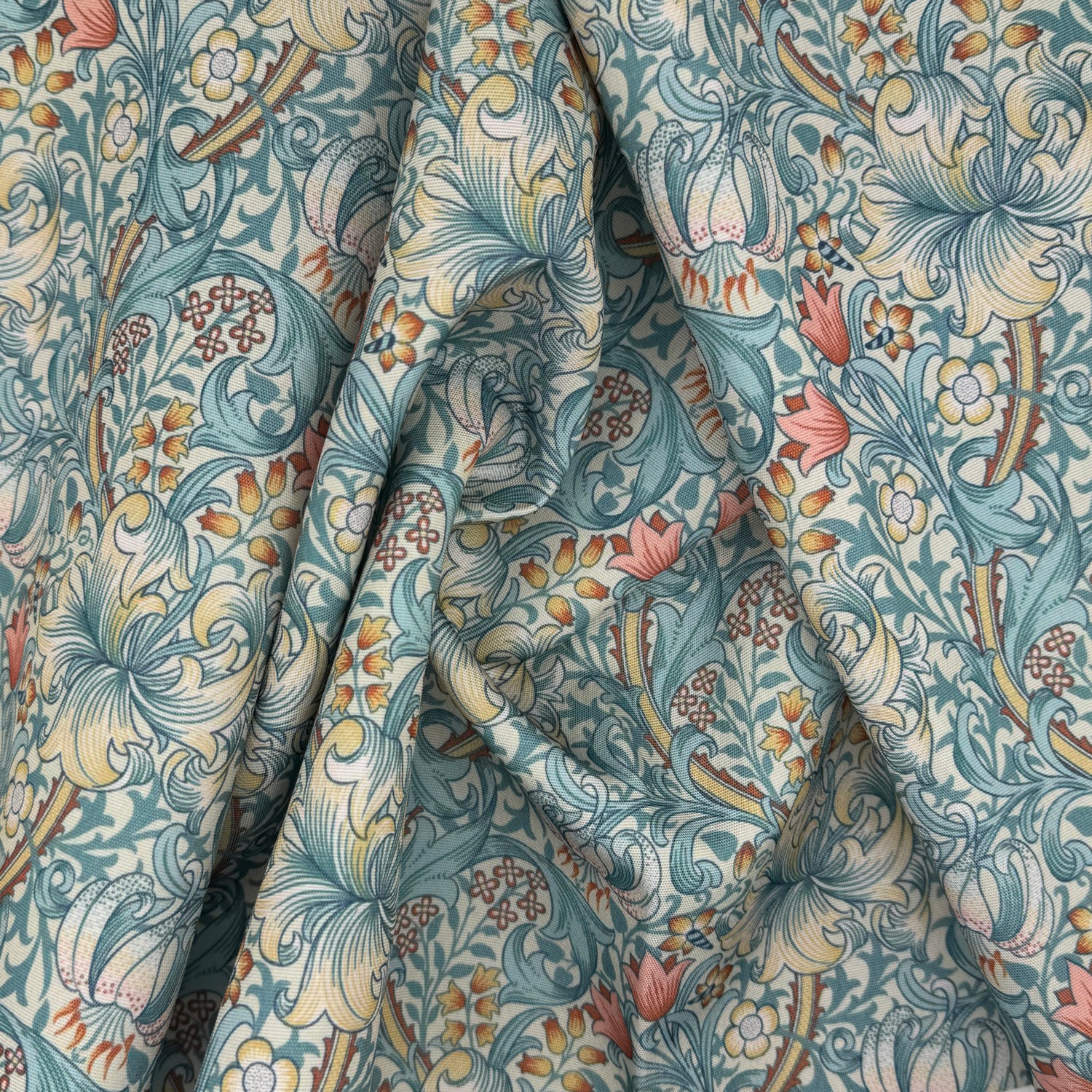 William Morris Golden Lily Outdoor Fabric Cornflower