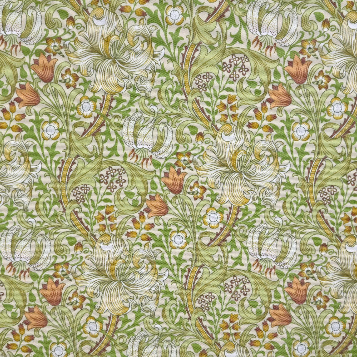 William Morris Willow Golden Lily Outdoor Fabric | Terrys