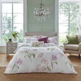 Laura Ashley Gosford Duvet Cover Bedding Set Grape