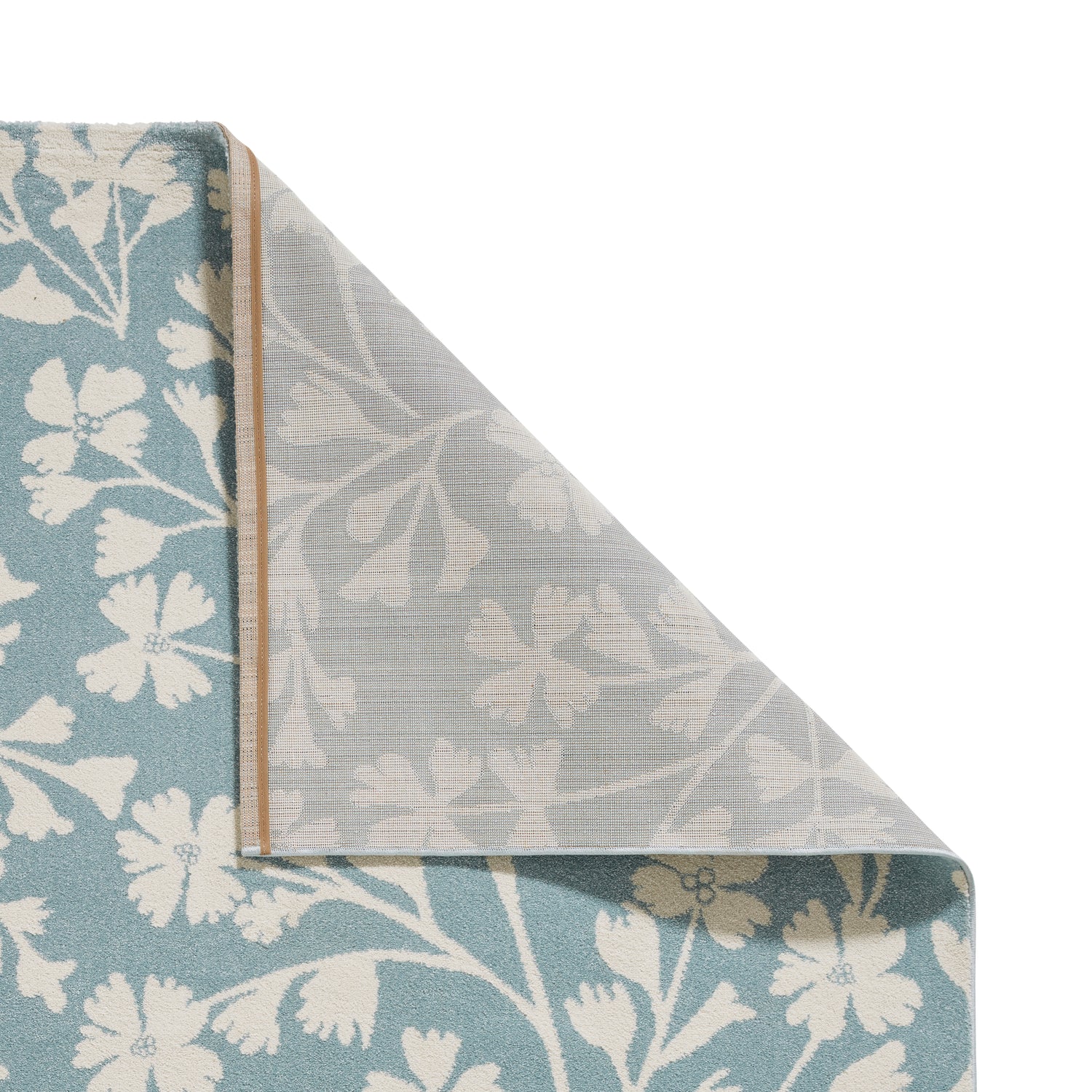 Catherine Lansfield Grace Floral Rug Blue
