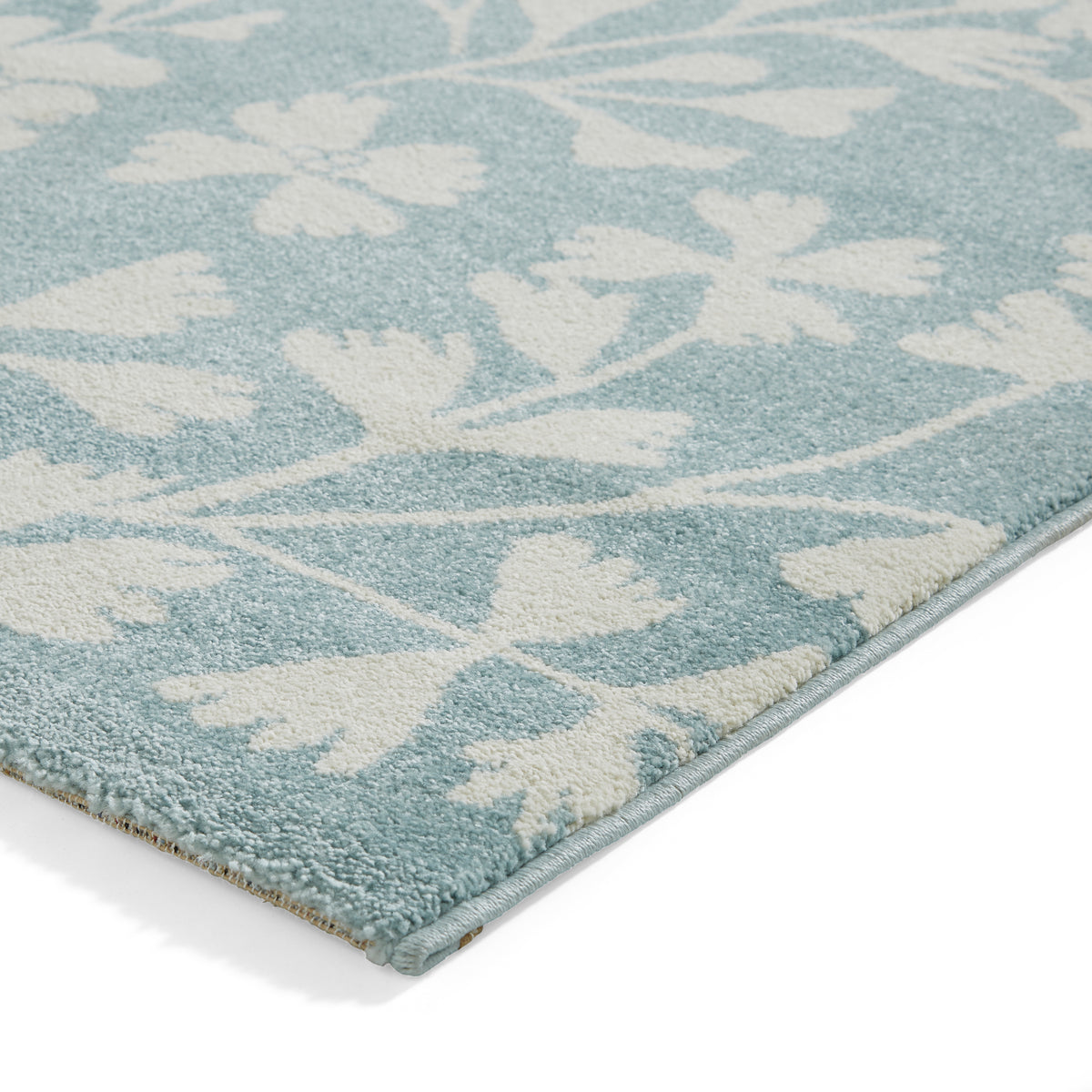 Catherine Lansfield Grace Floral Rug Blue