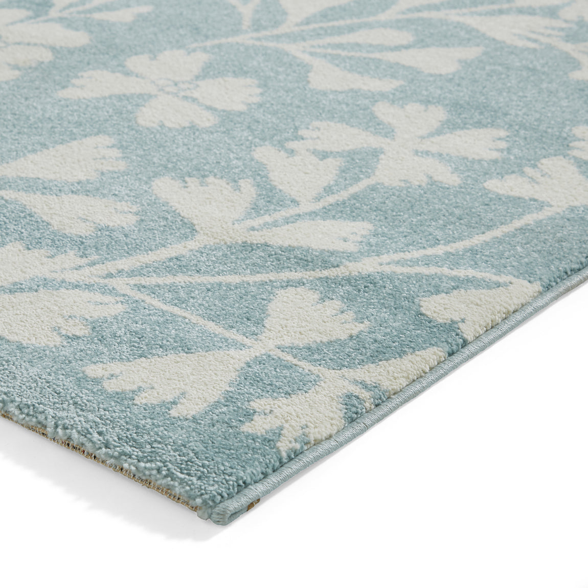 Catherine Lansfield Grace Floral Rug Blue