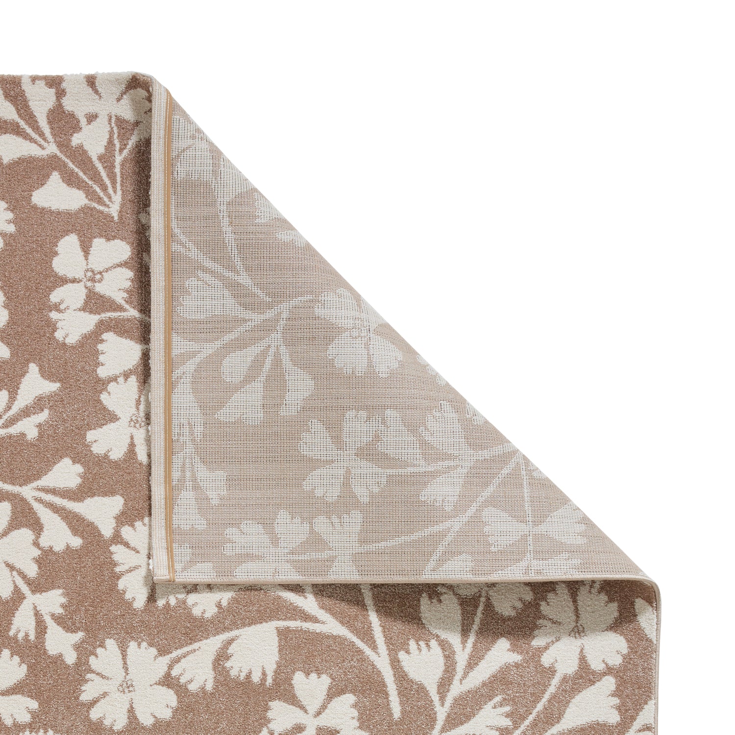 Catherine Lansfield Grace Floral Rug Natural