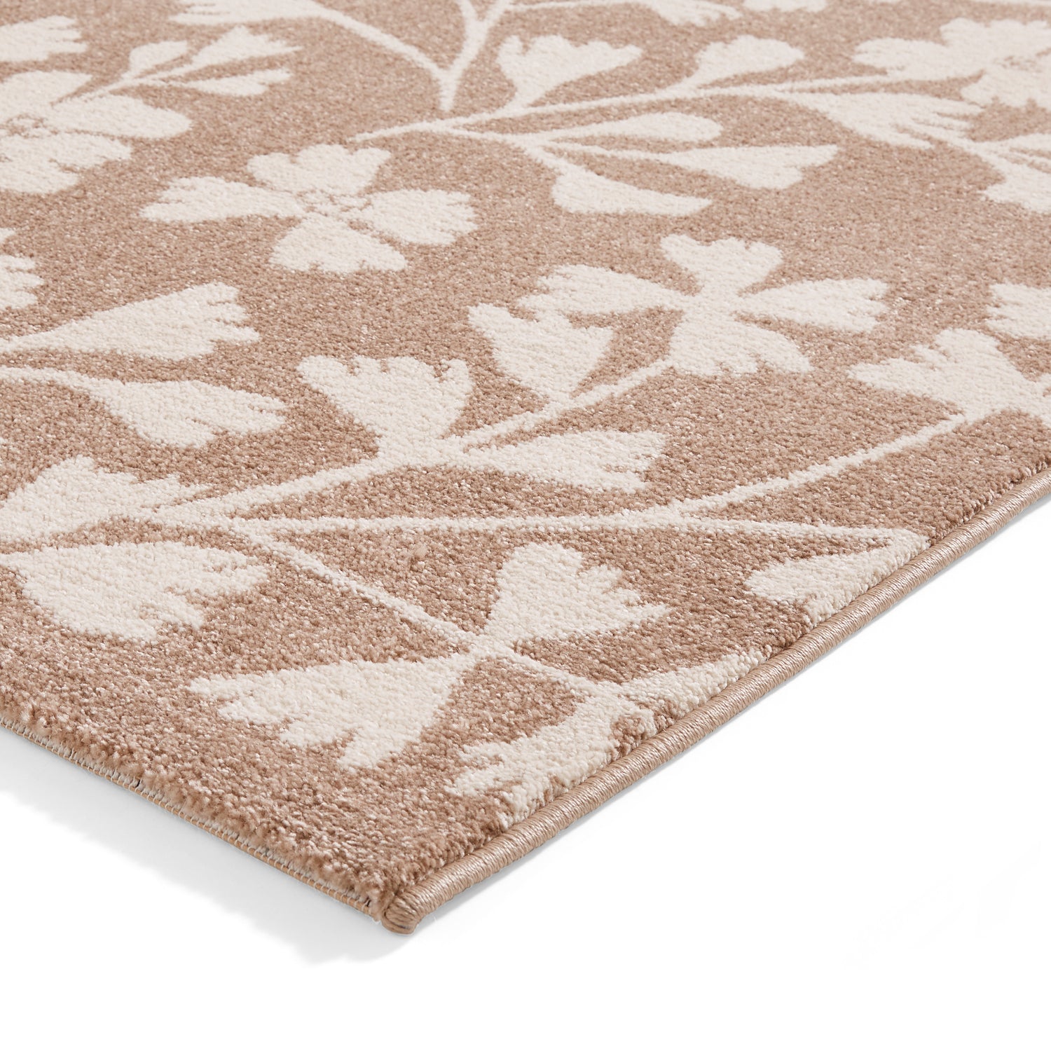 Catherine Lansfield Grace Floral Rug Natural