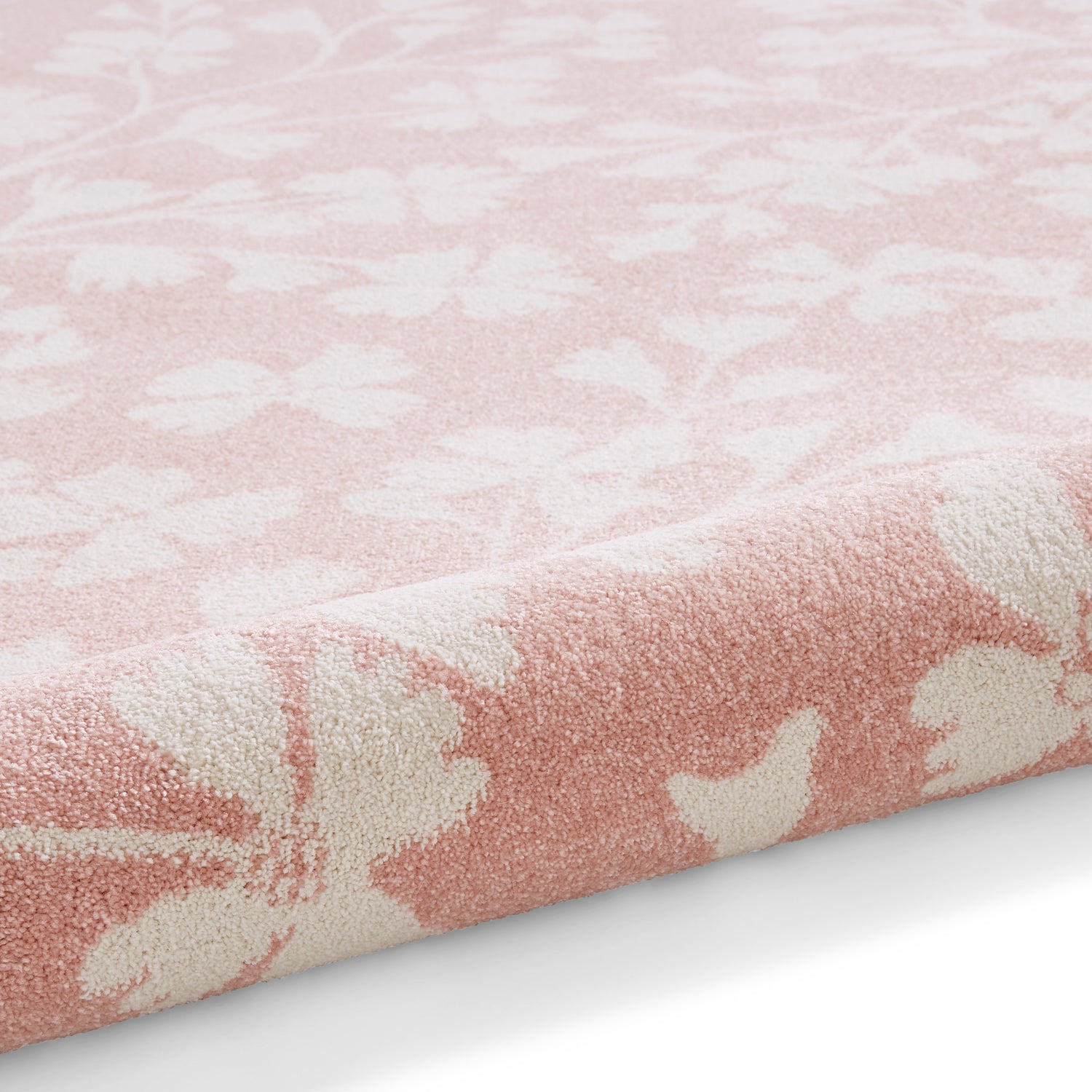 Catherine Lansfield Grace Floral Rug Rose