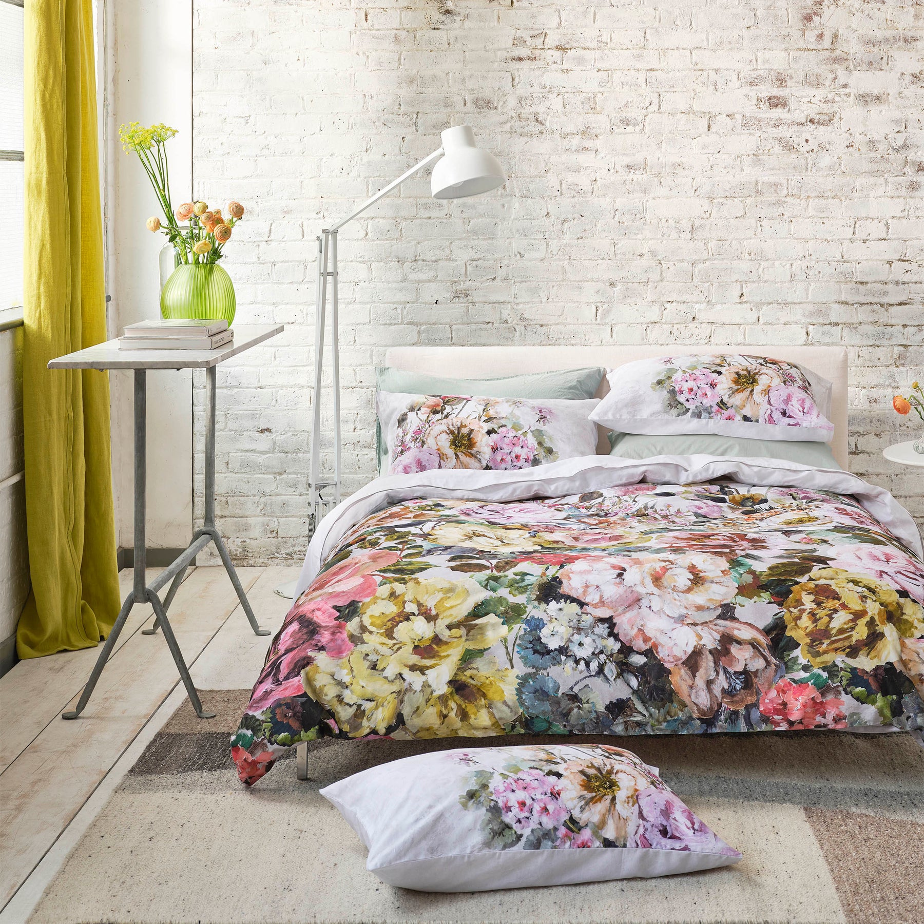 Designers Guild Grandiflora Duvet Cover Bedding Set Rose