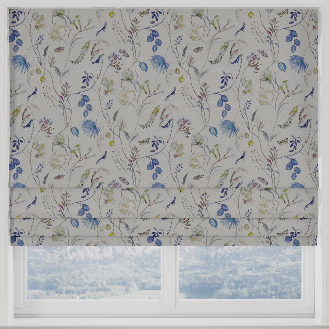 Grove Made to Measure Roman Blind Saxon Blue