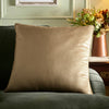 Appletree Harlan Velvet Touch 55cm x 55cm Filled Cushion Taupe