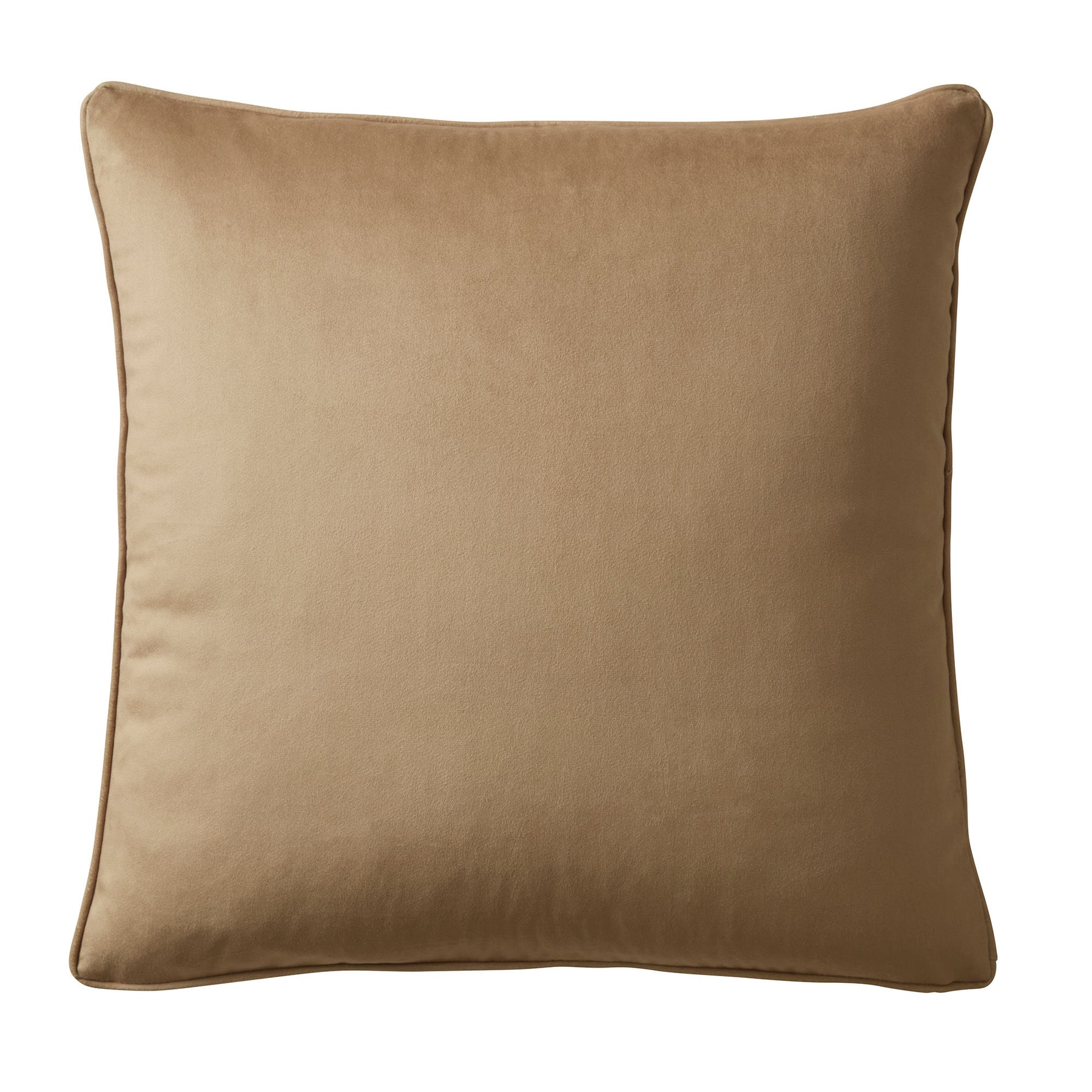 Appletree Harlan Velvet Touch 55cm x 55cm Filled Cushion Taupe