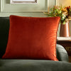 Appletree Harlan Velvet Filled Cushion 55cm x 55cm Spice