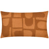 Hallam Embroidered Cotton Filled Cushion 30cm x 50cm Copper
