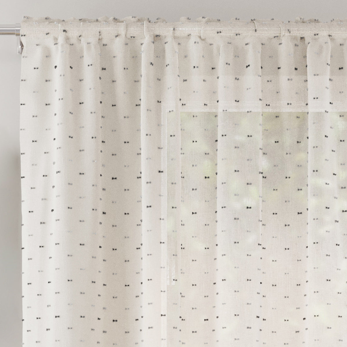 Hanoi Ready Made Voile Curtains Grey