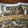 Paoletti Harewood Heritage Premium Cotton Duvet Cover Bedding Set Blue
