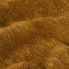 Harri Herringbone Fringed Throw 130cm x 180cm Honey
