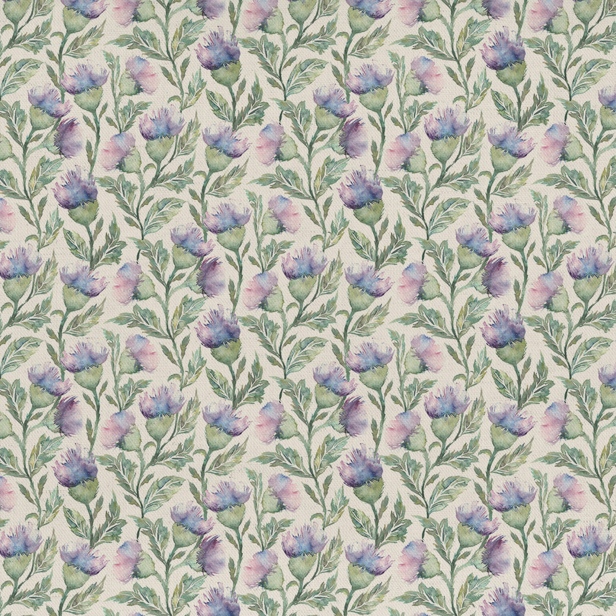 Voyage Maison Hawick Printed Cotton Fabric Heather
