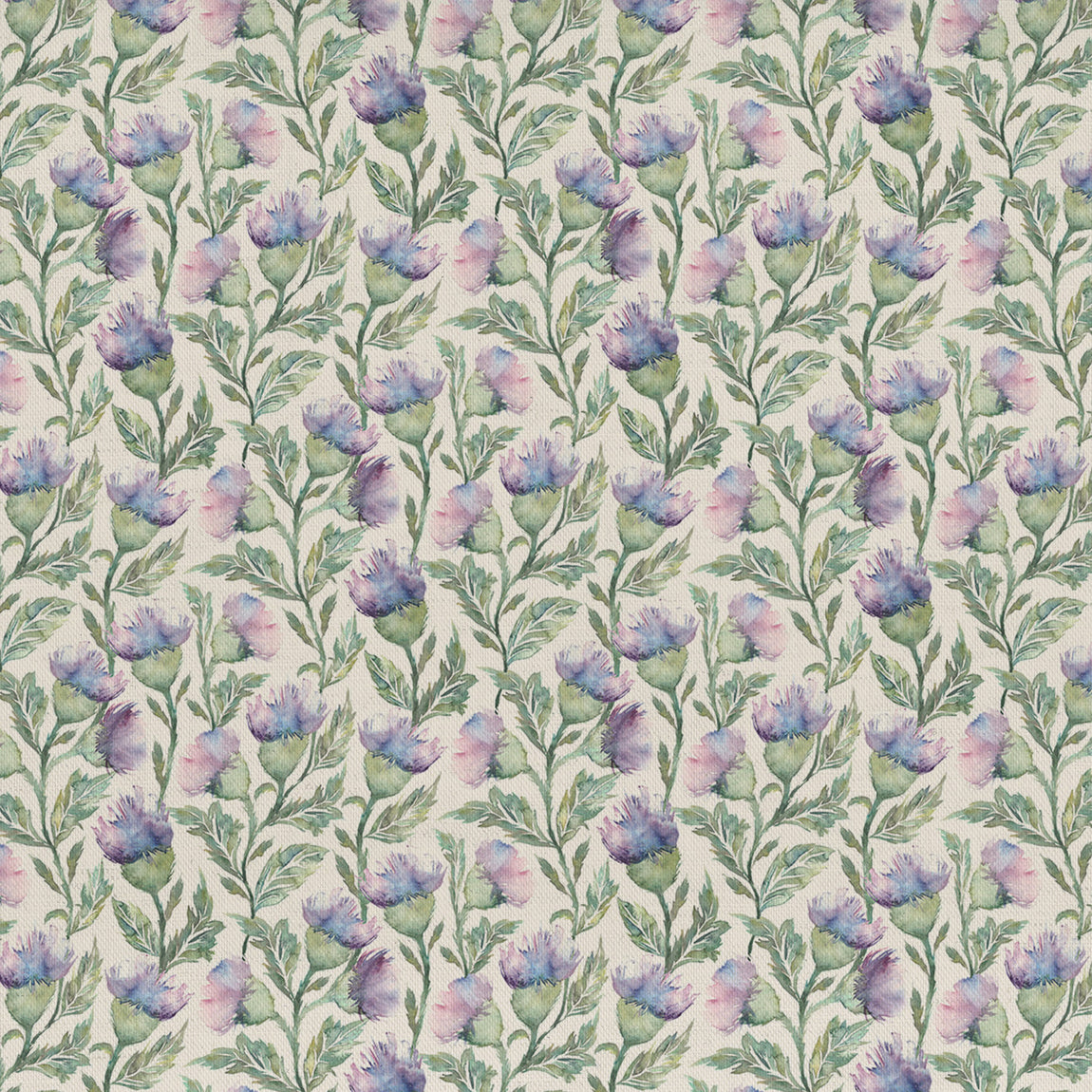 Voyage Maison Hawick Printed Cotton Fabric Heather