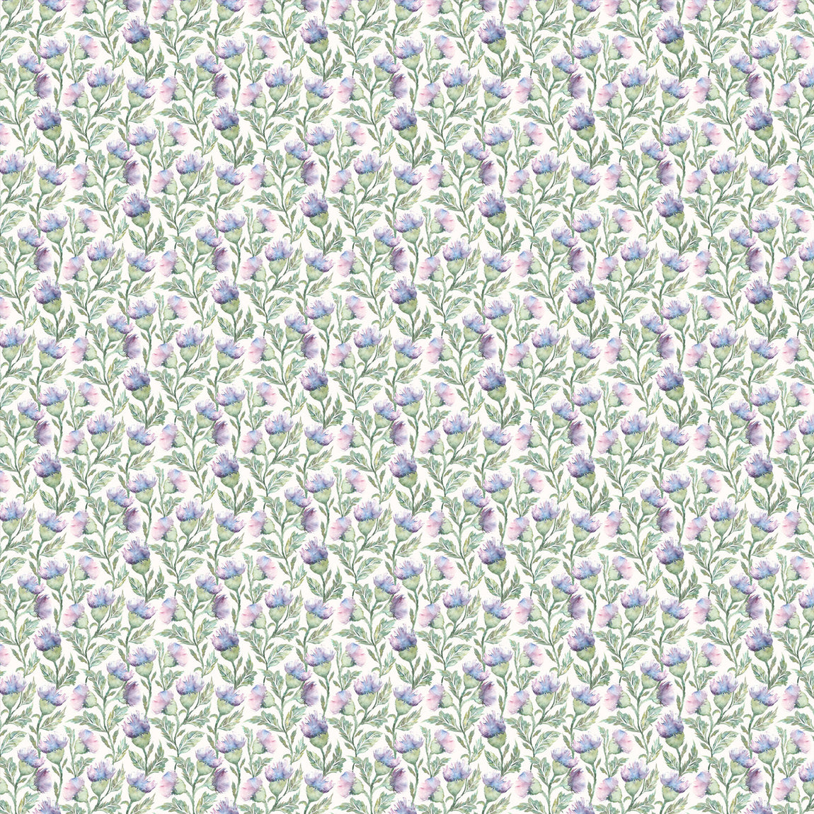 Voyage Maison Hawick Printed Cotton Fabric Heather