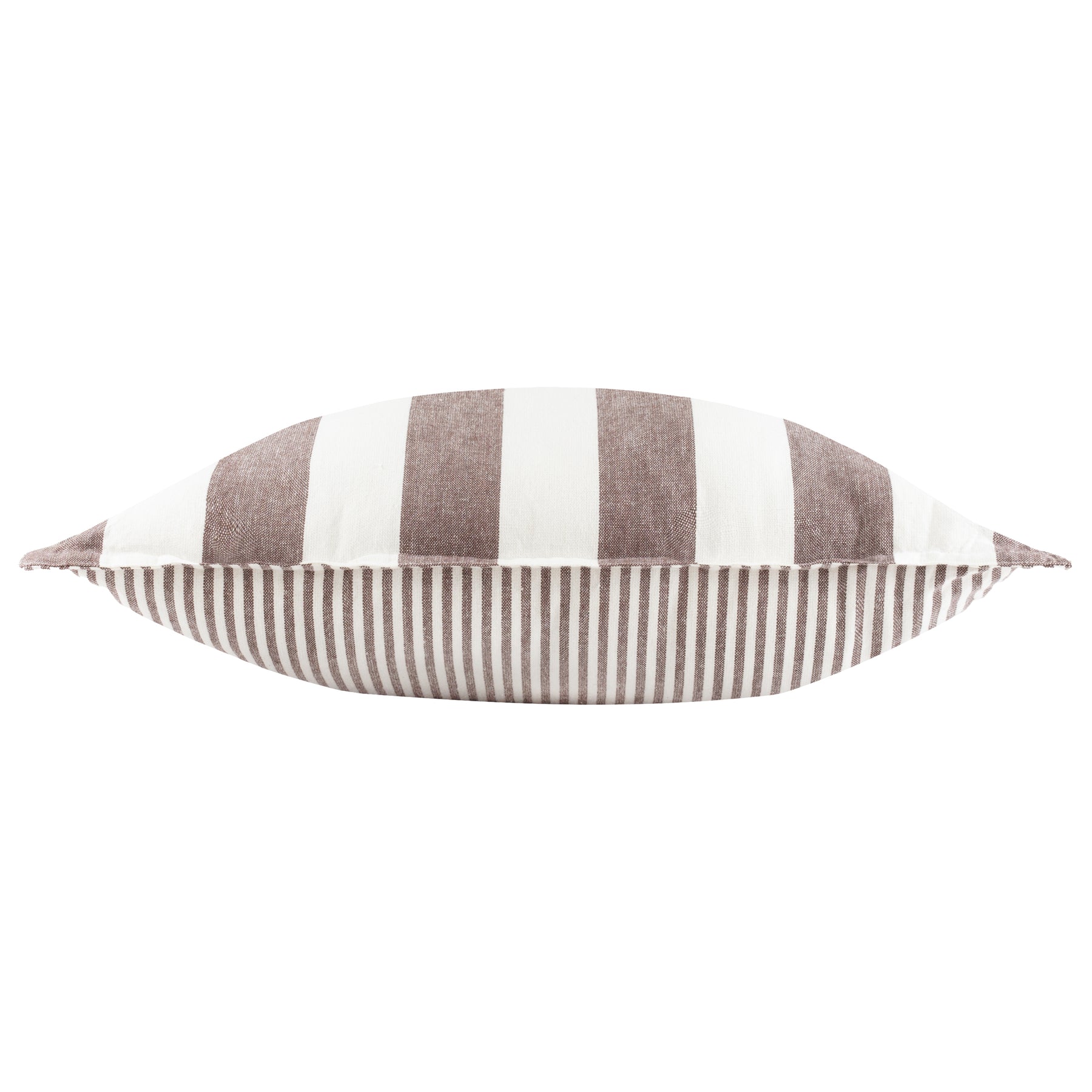 Yard Hayle Cotton Outdoor Filled Cushion 50cm x 50cm Chocolate