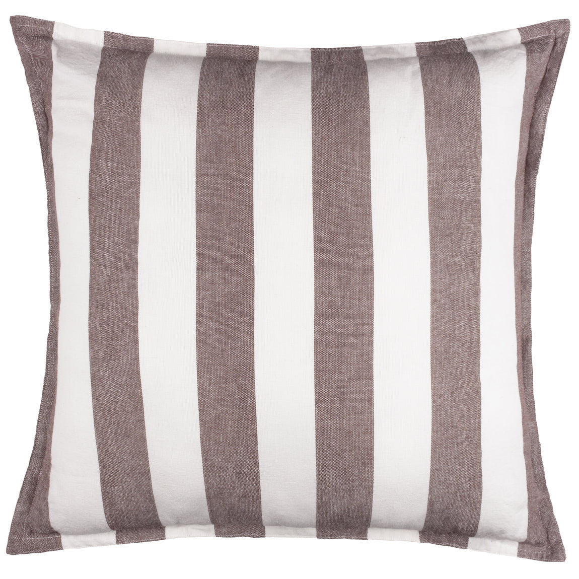 Yard Hayle Cotton Outdoor Filled Cushion 50cm x 50cm Chocolate