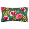 House Of Bloom Poppy Boudoir Outdoor Filled Cushion 30cm x 50cm Olive