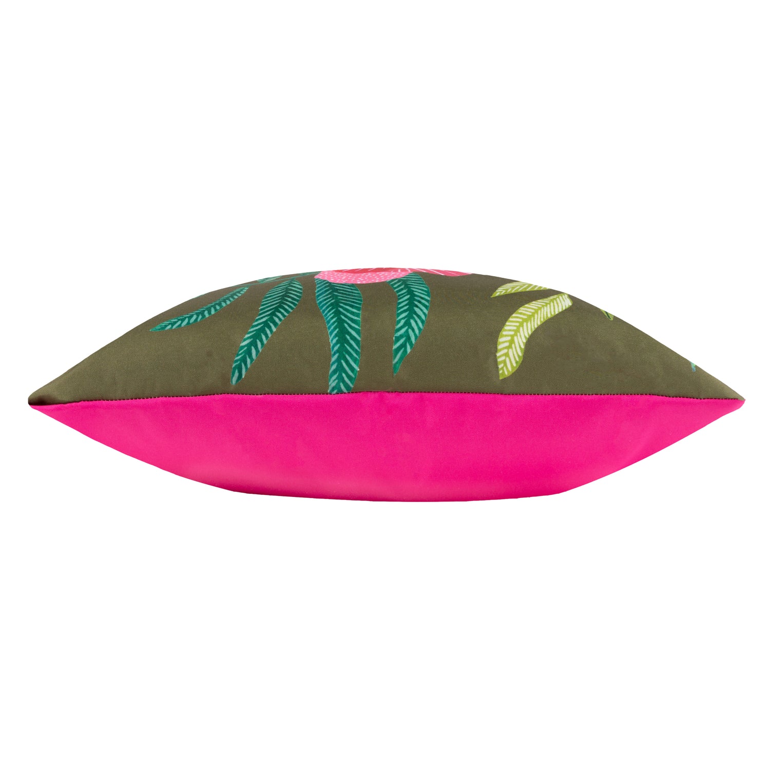 House Of Bloom Poppy Outdoor Filled Cushion 43cm x 43cm Olive