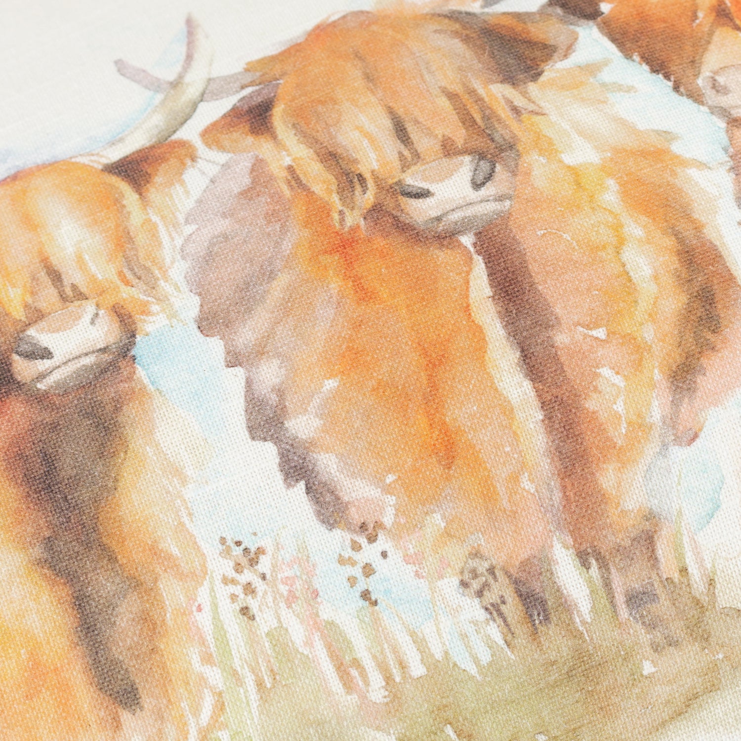 Voyage Maison Highland Cattle Outdoor Filled Boudoir 30cm x 50cm Russet