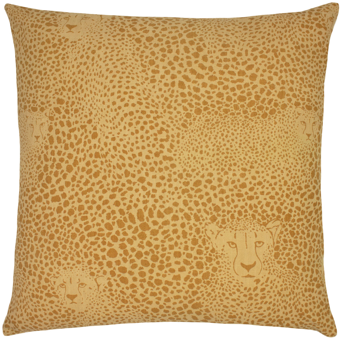 furn. Hidden Cheetah Printed 50cm x 50cm Filled Cushion Honey