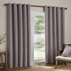 Yard Heavy Chenille Ready Made Eyelet Curtains Mauve