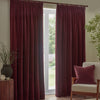 Yard Heavy Chenille Velvet Ready Made Blockout Curtains Beetroot