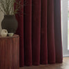 Yard Heavy Chenille Velvet Ready Made Blockout Curtains Beetroot