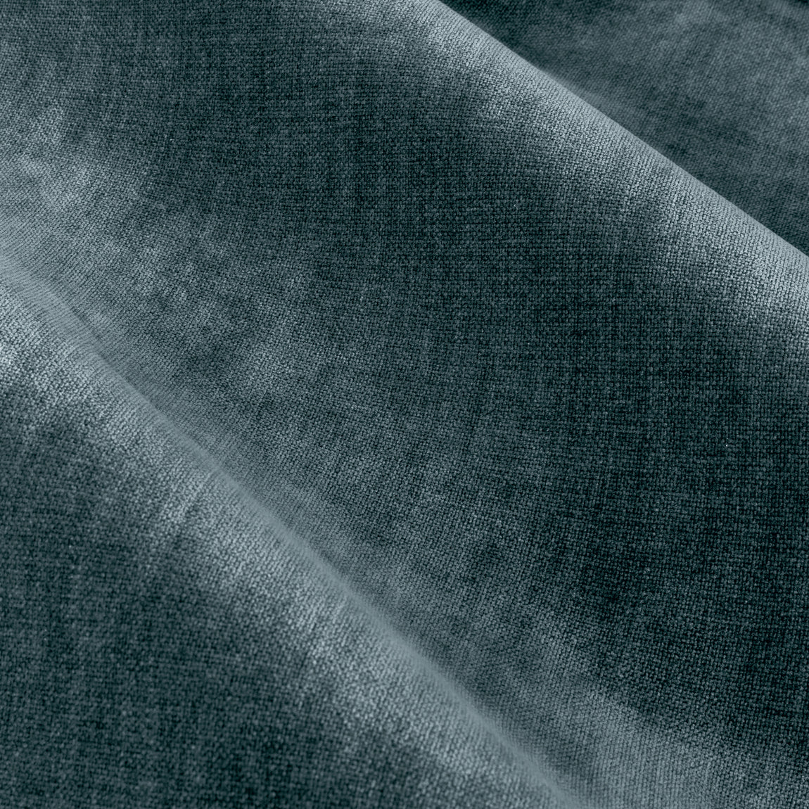 Yard Heavy Chenille Velvet Ready Made Pencil Pleat Curtains Marine