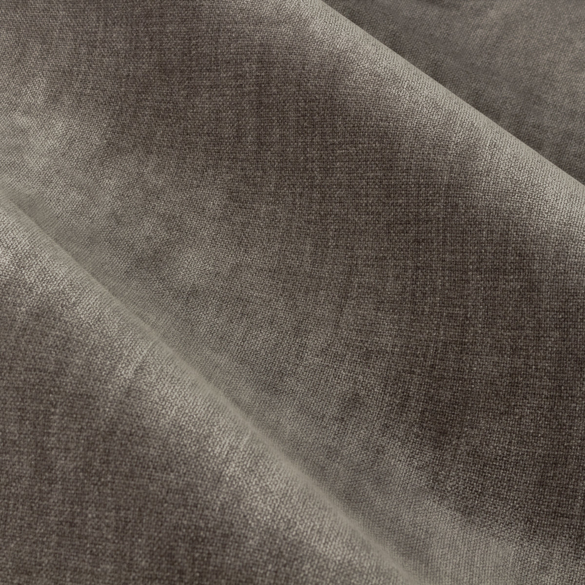 Yard Heavy Chenille Velvet Ready Made Pencil Pleat Curtains Greige