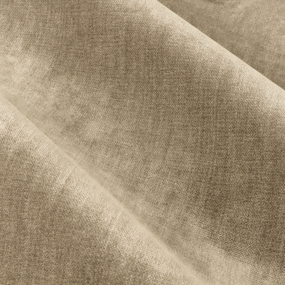 Yard Heavy Chenille Velvet Ready Made Pencil Pleat Curtains Natural