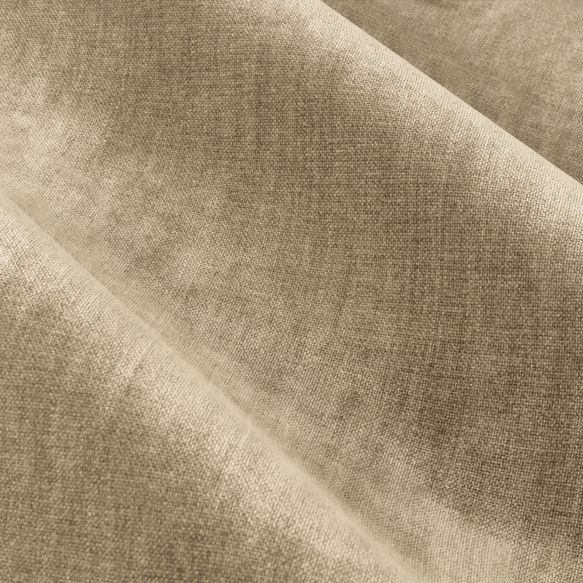 Yard Heavy Chenille Velvet Ready Made Pencil Pleat Curtains Natural