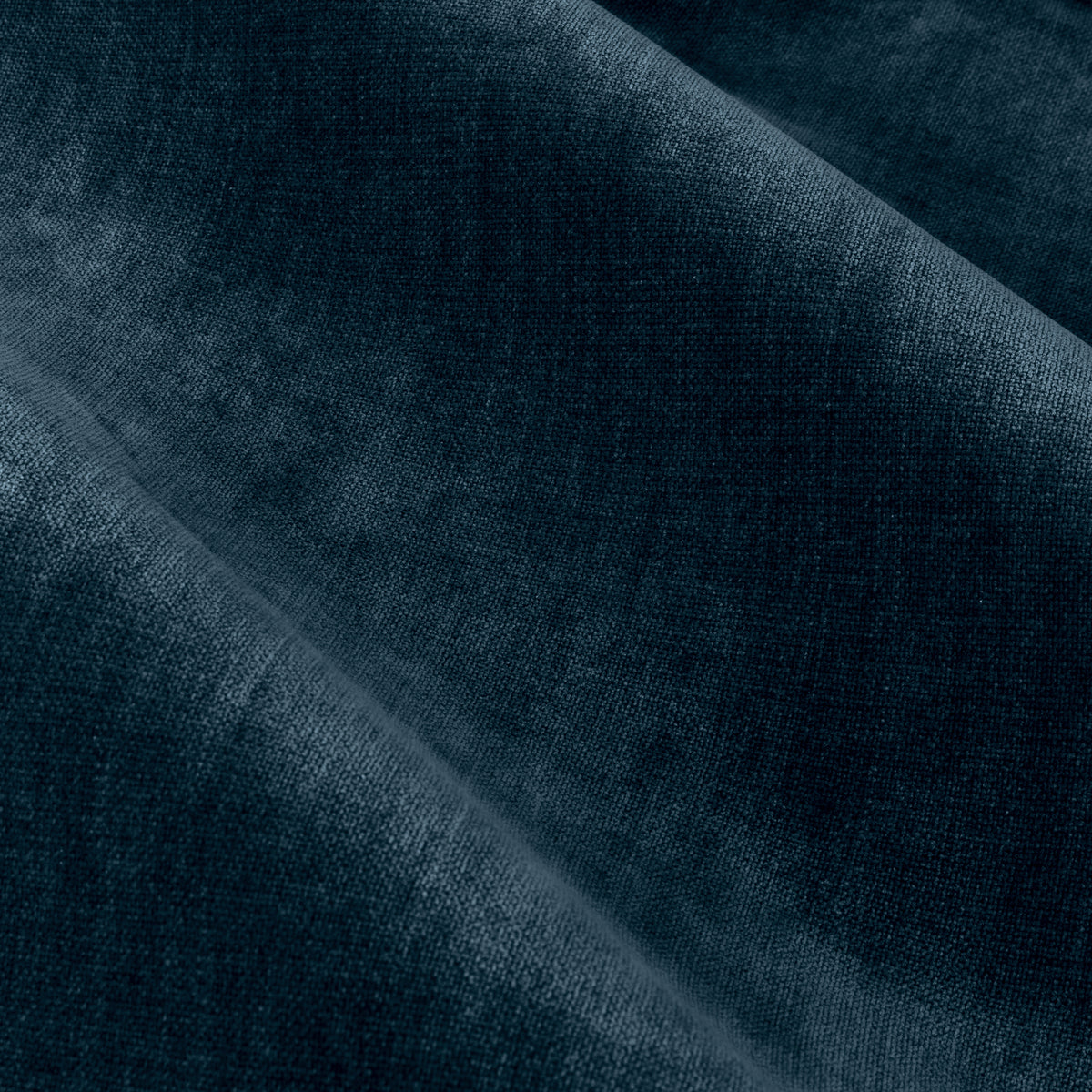 Yard Heavy Chenille Velvet Ready Made Pencil Pleat Curtains Navy
