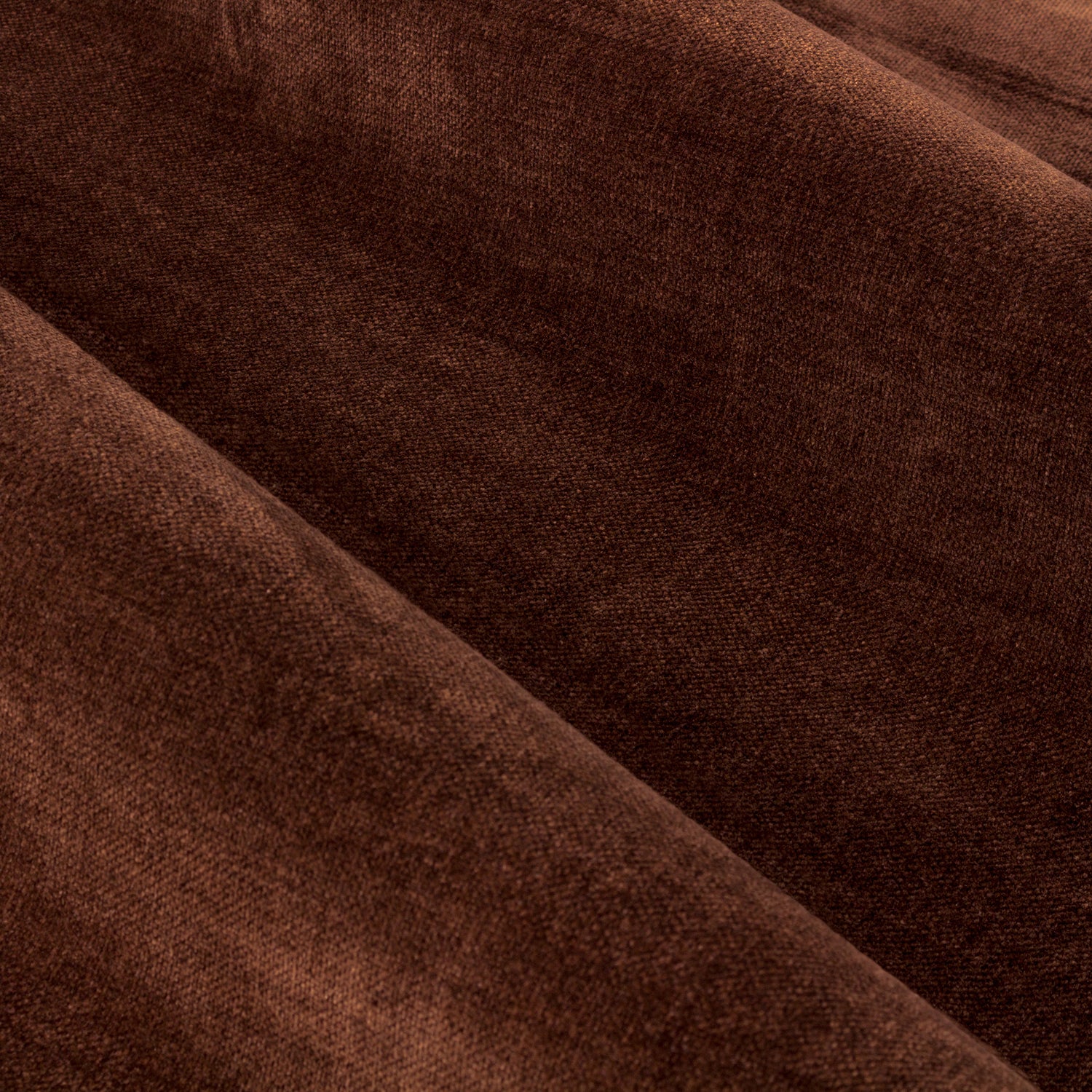 Yard Heavy Chenille Velvet Ready Made Pencil Pleat Curtains Nutmeg