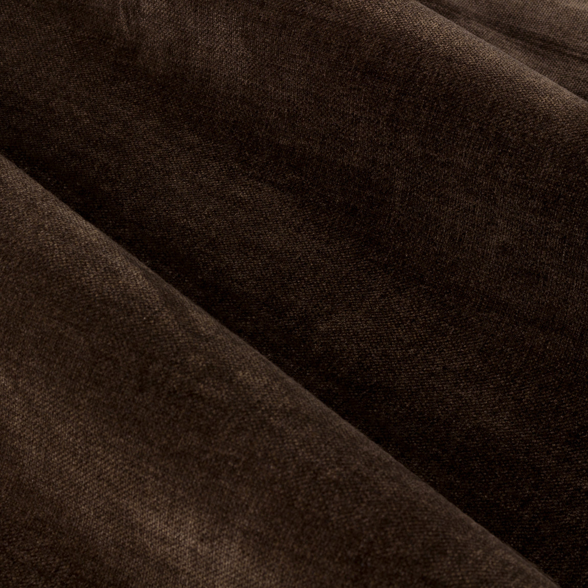 Yard Heavy Chenille Velvet Ready Made Pencil Pleat Curtains Brown