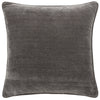 Yard Heavy Chenille Reversible Filled Cushion 50cm x 50cm Charcoal