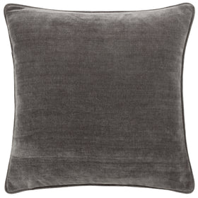Yard Heavy Chenille Reversible Filled Cushion 50cm x 50cm Charcoal