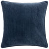 Yard Heavy Chenille Reversible Filled Cushion 50cm x 50cm Navy