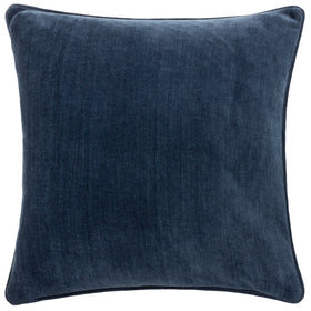 Yard Heavy Chenille Reversible Filled Cushion 50cm x 50cm Navy