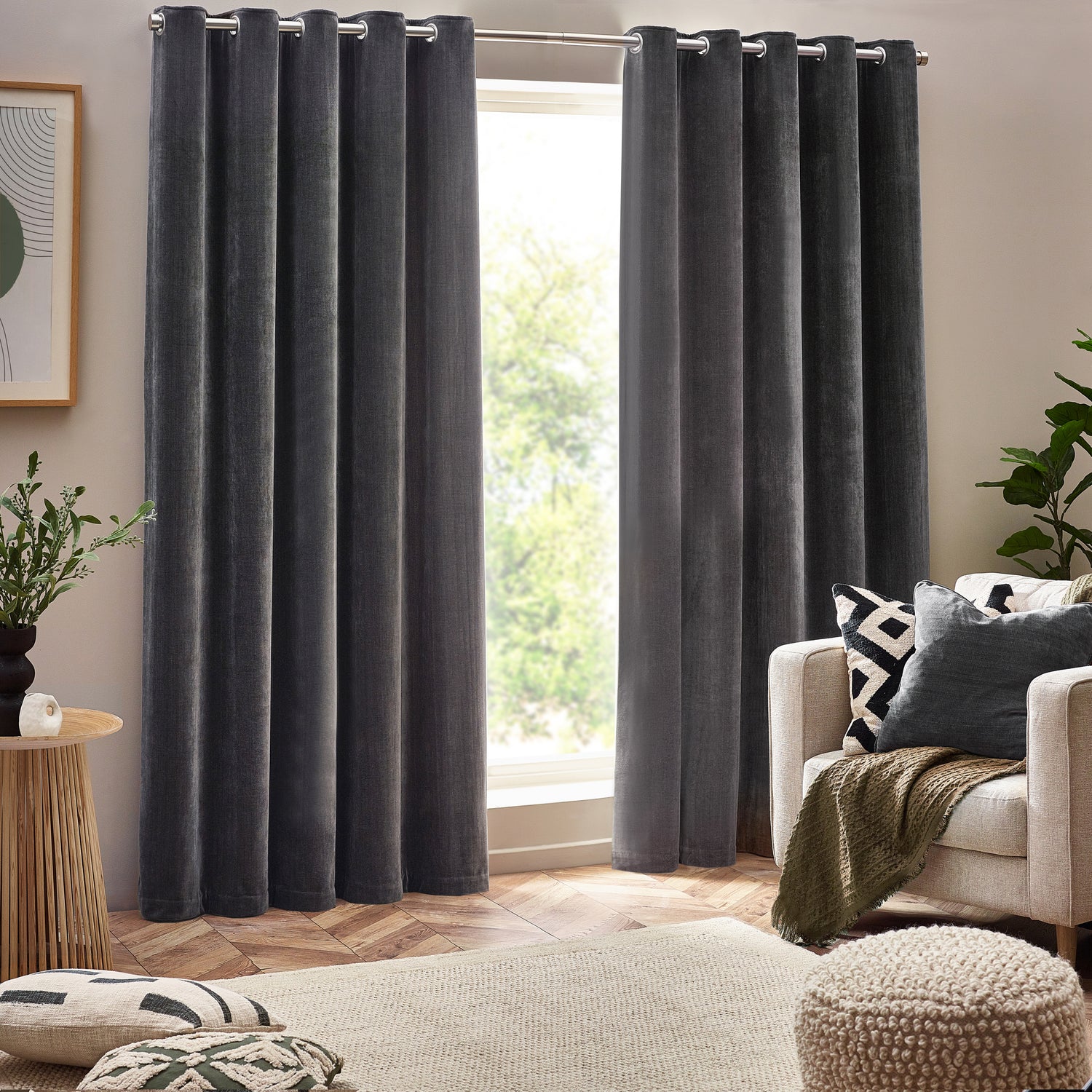 Voyage Maison Heavy Chenille Fabric Charcoal