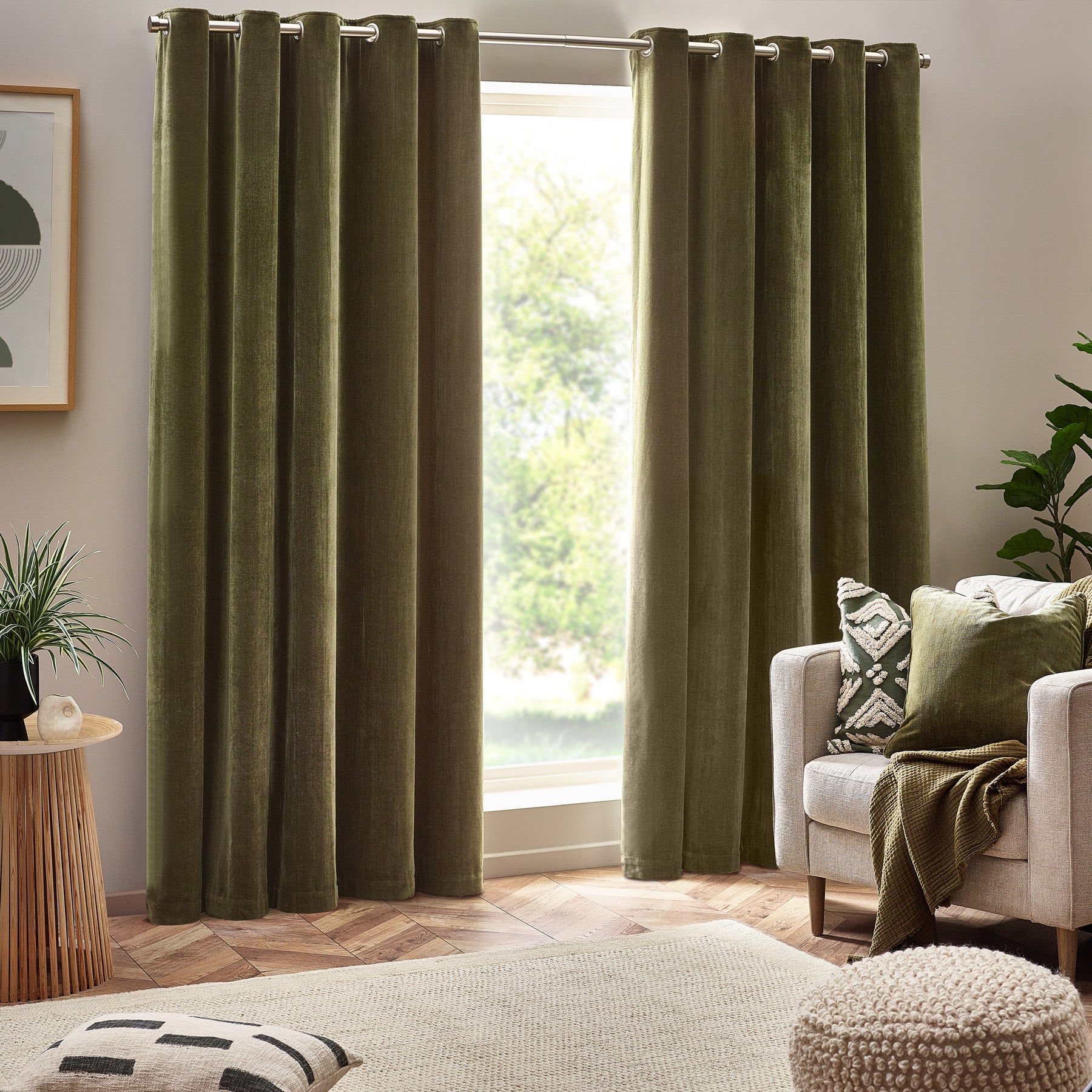 Voyage Maison Heavy Chenille Fabric Olive