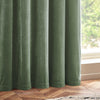 Yard Heavy Chenille Velvet Ready Made Eyelet Curtains Eucalyptus
