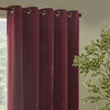 Yard Heavy Chenille Velvet Ready Made Eyelet Blockout Curtains Beetroot
